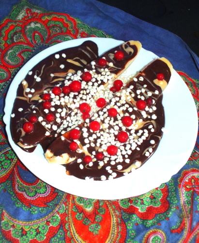 Banana split (vegan a bez laktózy)